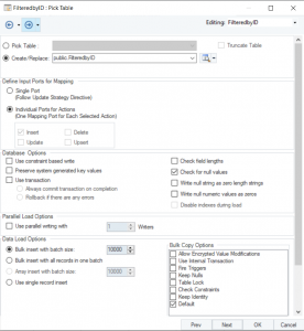 Creating a new Vertica database table 