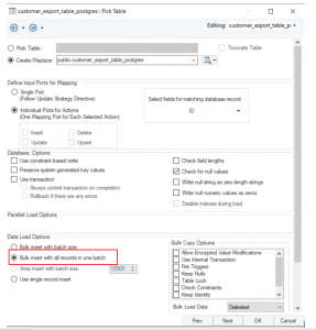 Selecionando a estratégia de carregamento para o Postgres