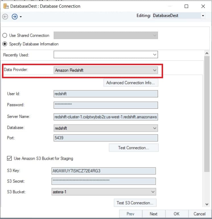 amazon redshift database