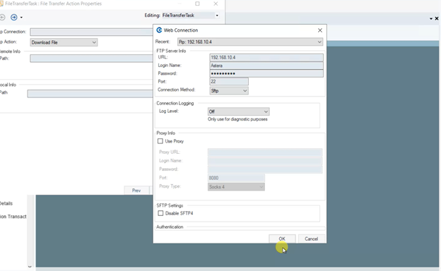 Connect to SFTP with Astera Centerprise