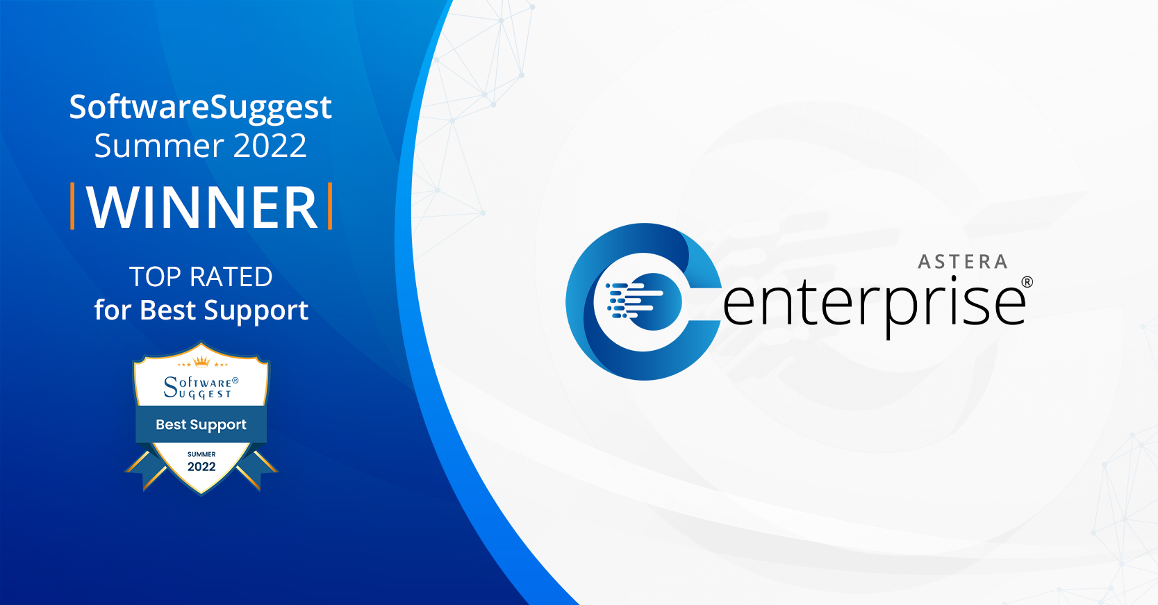 Astera Centerprise Awarded Best Support Software 2022