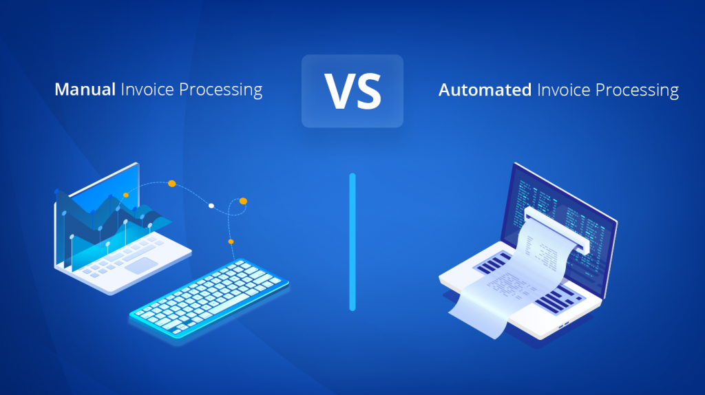 processamento manual de faturas vs processamento automatizado de faturas