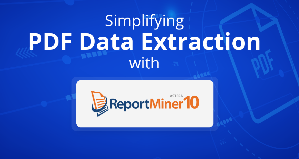 Smart Data Extraction avec ReportMiner: Automatisation de la création de modèles d'extraction