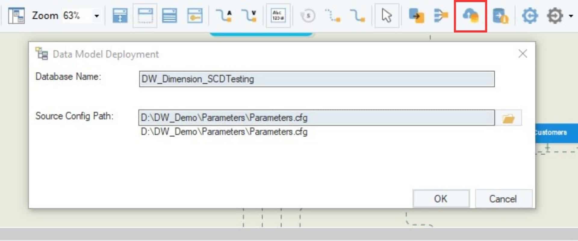 Data model deployment in Astera Data Warehouse Builder