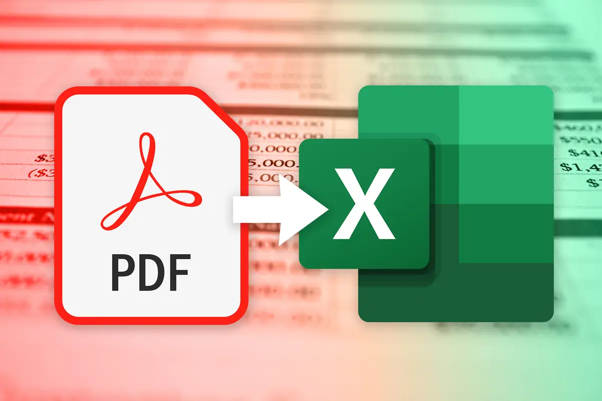 كيفية استخراج البيانات من PDF إلى Excel