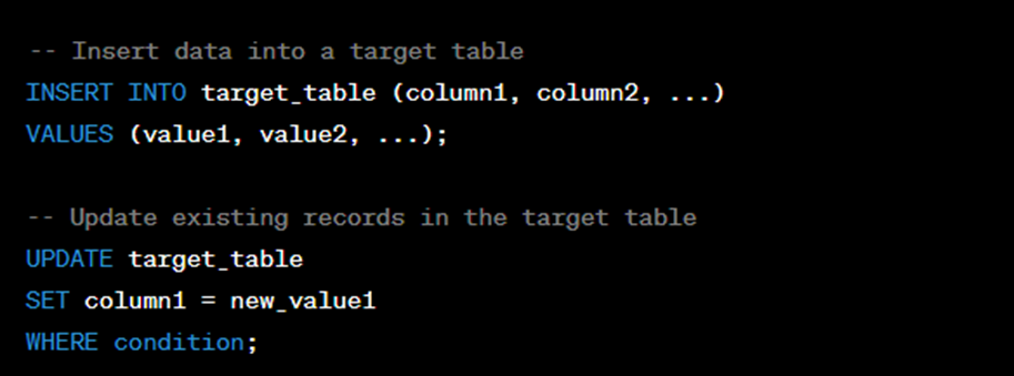 SQL ETL code to load data