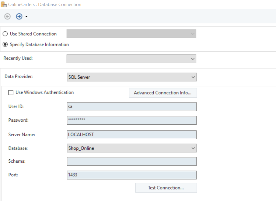 configure sql server