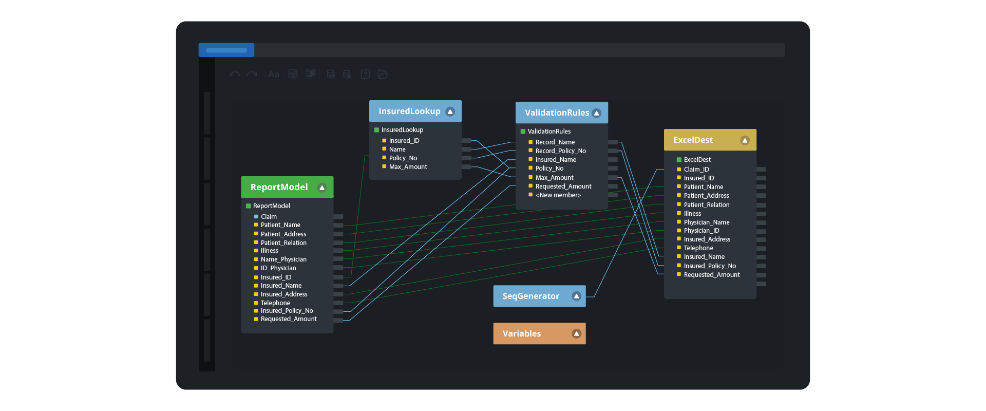 Data transformations in Astera