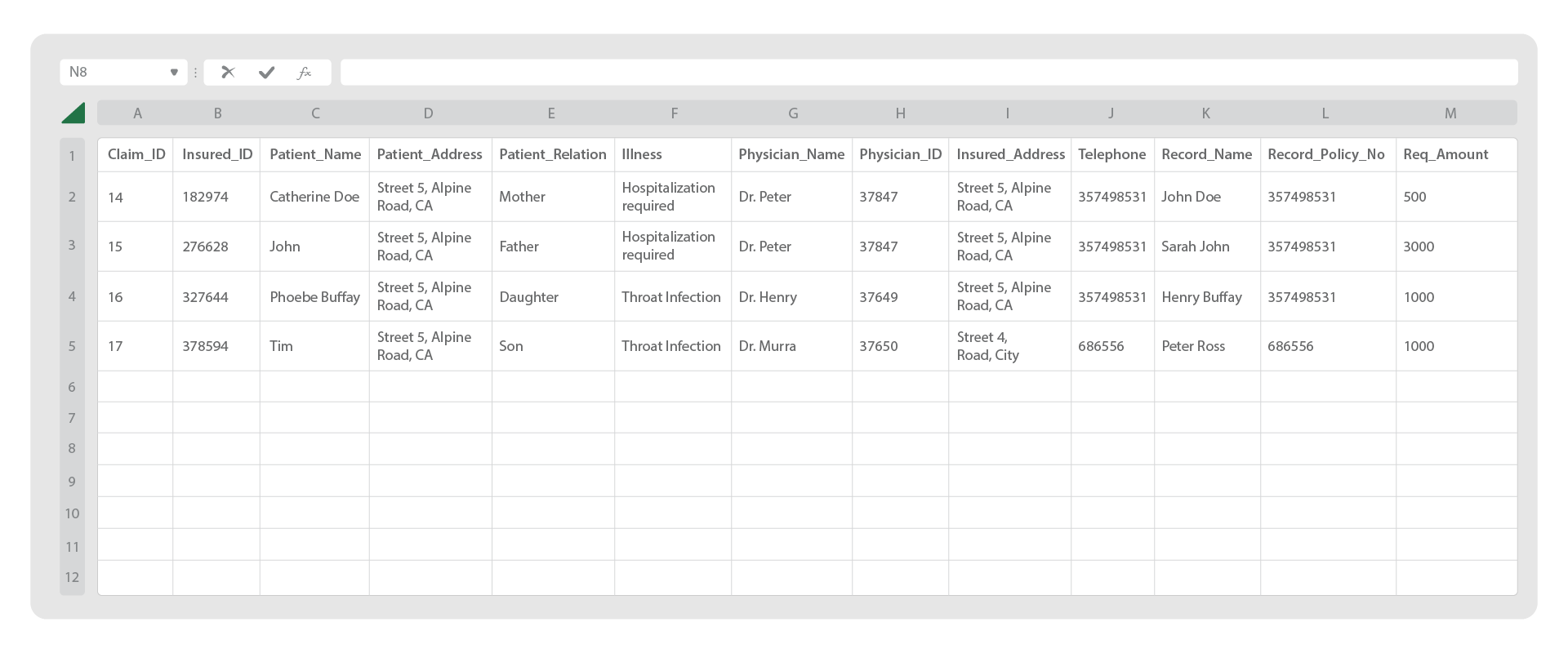 Data consolidation in excel