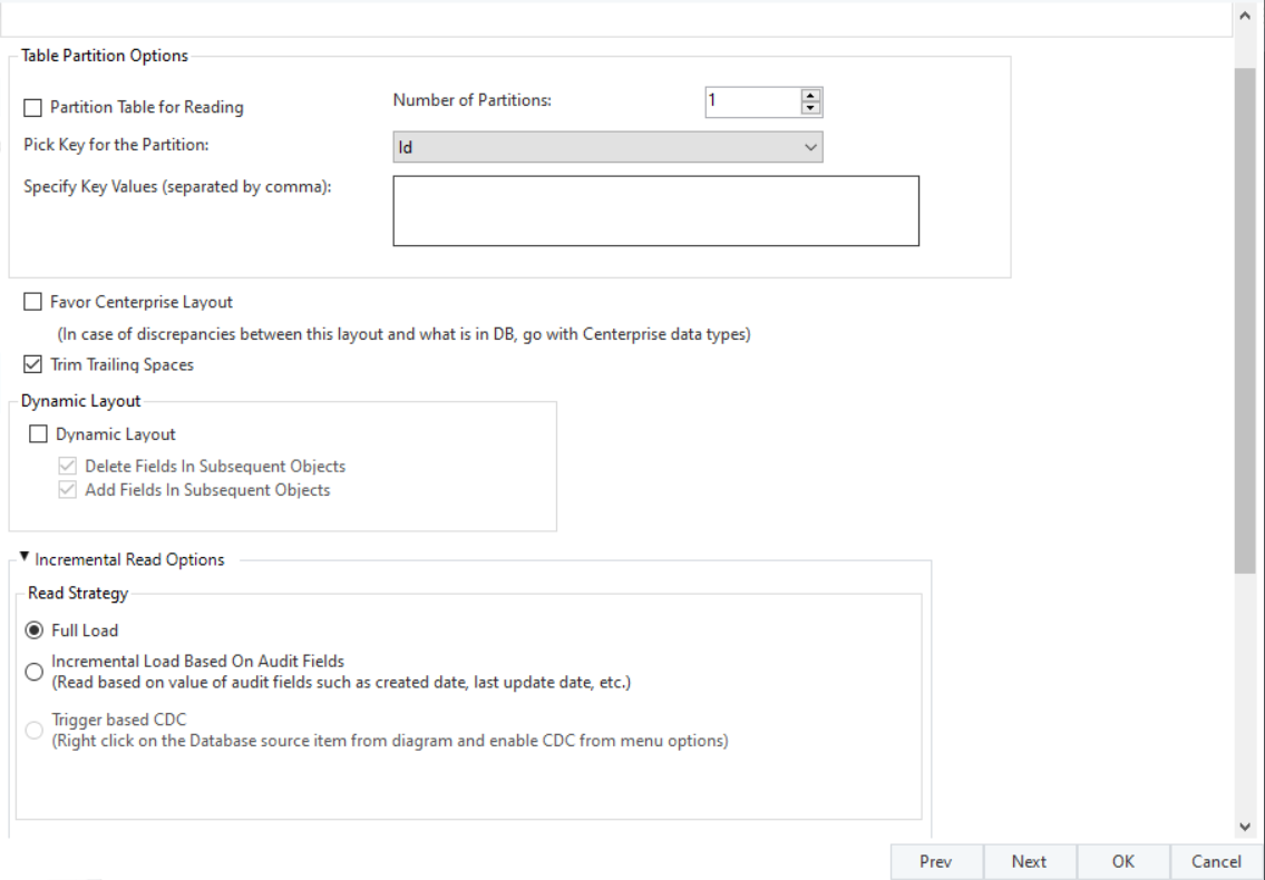 Incremental loading options in Astera.