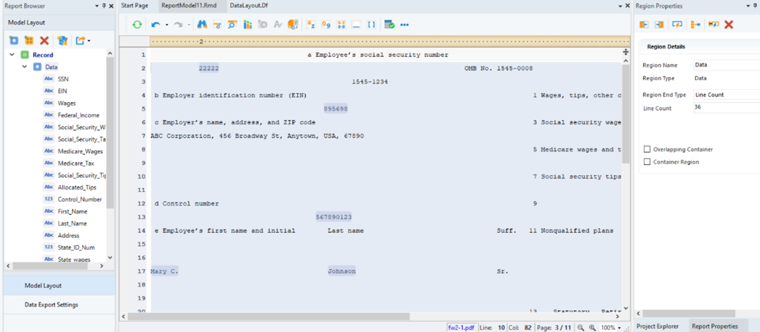 tax form data extraction