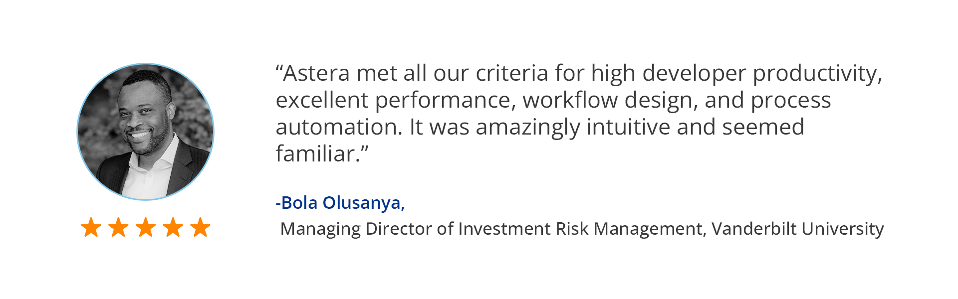 Client review for Astera.